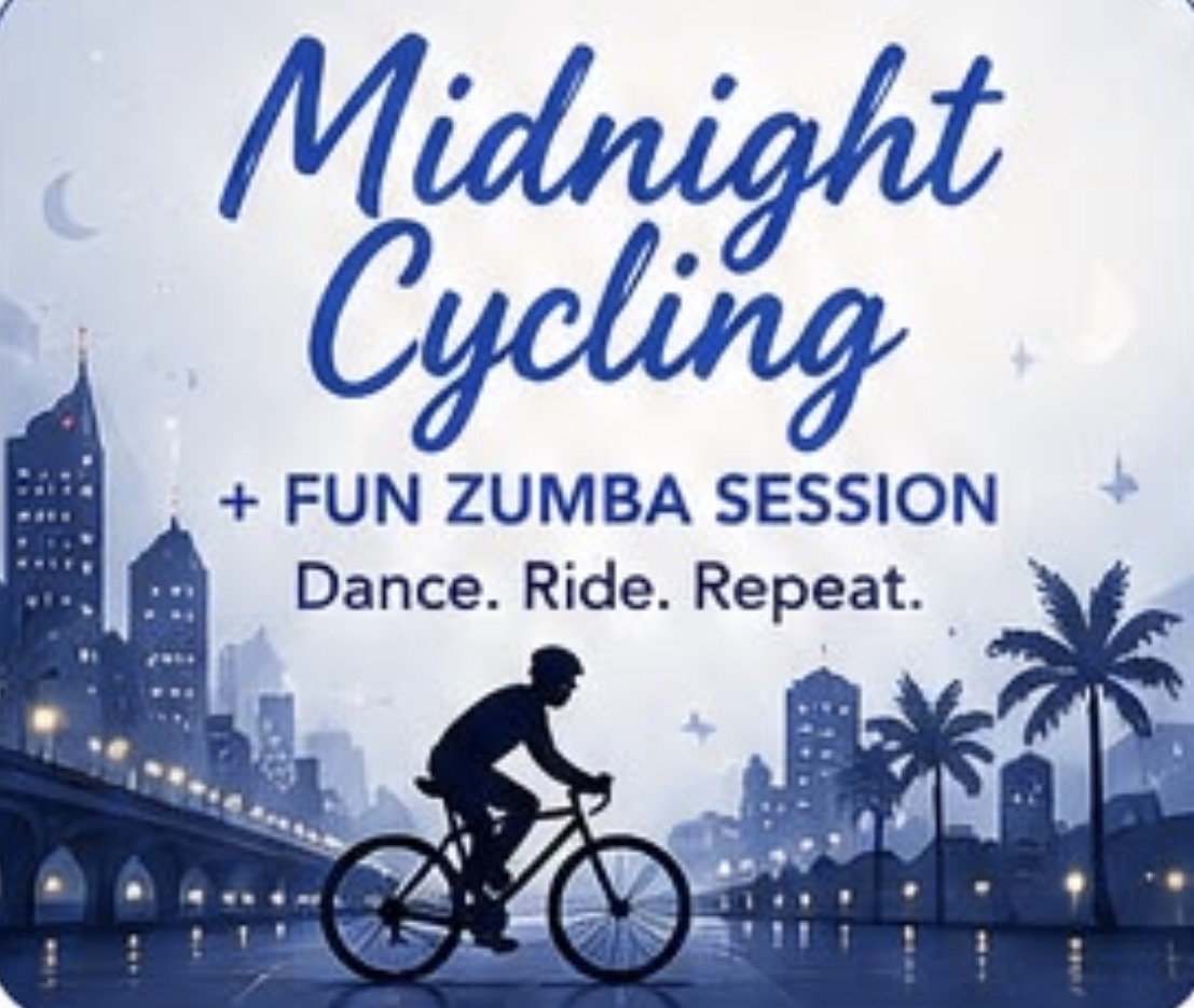 Midnight Cycling + Fun Zumba Session 🚴♀️